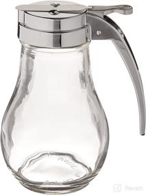 img 2 attached to Tablecraft H414 Clear Syrup Dispenser, 14 oz, with Chrome Plated Metal Top