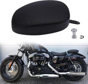 img 3 attached to 🚀 Enhanced SEO: Solo Driver Front Seat+Rear Passenger Pillion Pad for Sportster 48 72 Iron 883 XL883 Forty Eight XL1200 Seventy Two 1200