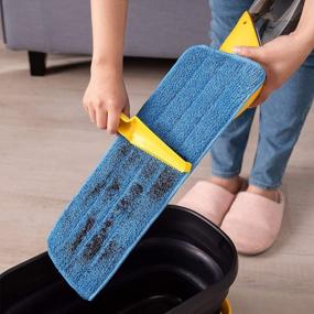 img 2 attached to Efficient Cleaning Made Easy: Yocada Microfiber Spray Mop With 2 Washable Pads For All Floor Types