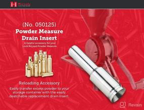 img 3 attached to 🔻 Hornady Lock-N-Load Powder Measure Drain Insert – Efficient Powder Drainage, Minimize Waste and Mess – Item 050125