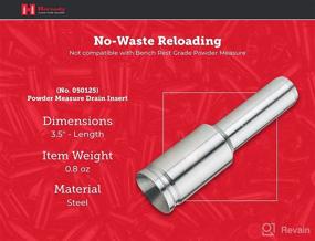 img 1 attached to 🔻 Hornady Lock-N-Load Powder Measure Drain Insert – Efficient Powder Drainage, Minimize Waste and Mess – Item 050125