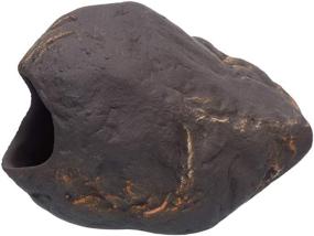 img 1 attached to 🐠 Cichlid Stone Decoration Magma - Small Aquarium Rock - Fish Tank Hideaway Decor - Plecoceramics for Cichlid