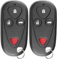 🔑 pack of 2 keylessoption oucg8d-387h-a keyless entry remote control car key fob replacements logo