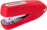 aria-plus half-strip mini compact stapler with standard staples for school, office, travel (red) logo