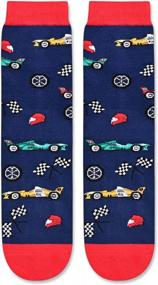img 1 attached to Car Racing, Truck Driving, And Motorcycle Enthusiast Socks - Perfect Gift For Basketball And Sports Fans - Unisex Design