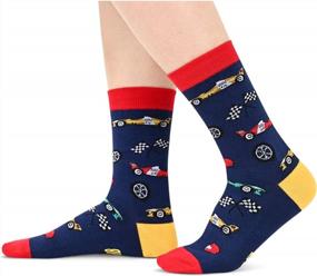 img 3 attached to Car Racing, Truck Driving, And Motorcycle Enthusiast Socks - Perfect Gift For Basketball And Sports Fans - Unisex Design