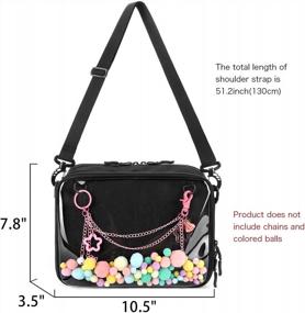 img 2 attached to Small Cat Ita Bag Crossbody Purse With Insert - STEAMEDBUN Pin Display