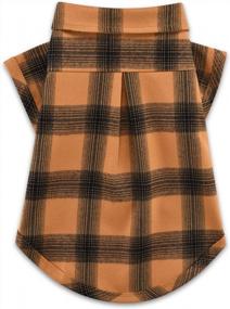 img 3 attached to Stylish And Comfy Plaid Dog Shirt For Small Dogs - Perfect For Thanksgiving And Christmas Celebrations - Yellow, Large Size