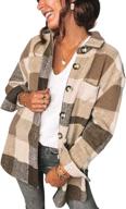 👚 shewin women's flannel shacket with pockets - coats, jackets & vests логотип