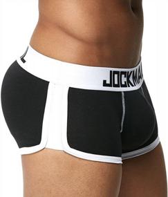 img 1 attached to Jiyaru Men'S Soft Cotton Padded Hip-Up Underwear Trunk For Enhanced Comfort And Support