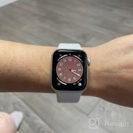 img 1 attached to Apple Watch Series SE Gen 2 44mm Aluminium Case, silver/white Sport Band review by Agata Gawlik-Strzele ᠌