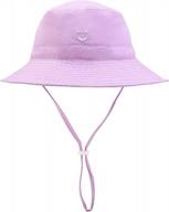 keep your baby safe in the sun with upf 50+ baby sun hat: adjustable smile face summer cap for beach and swim! logo