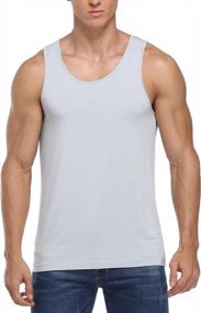 img 1 attached to Stay Comfortable And Stylish With COLORFULLEAF Men'S Bamboo Rayon Undershirts - Enhance Your Wardrobe With Crew Neck Stretchy Tank Tops