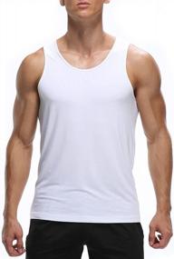 img 2 attached to Stay Comfortable And Stylish With COLORFULLEAF Men'S Bamboo Rayon Undershirts - Enhance Your Wardrobe With Crew Neck Stretchy Tank Tops