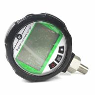 accurate and durable - digital pressure gauge with npt1/4 interface and silica gel case - 0.4%fs accuracy for hydraulic gas and water pressure - 1 year warranty logo