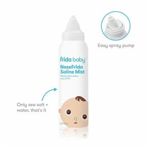 img 3 attached to NoseFrida Saline Mist: All-Natural Nasal Softener For Optimal Snot Removal