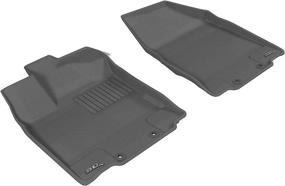 img 4 attached to 3D MAXpider Custom Fit Kagu Floor Mat (Gray) For 2013-2020 Nissan/Infiniti Pathfinder/ QX60/ JX - 1ST Row