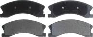 acdelco advantage 14d945m front semi-metallic disc brake pad set - optimize your search! логотип