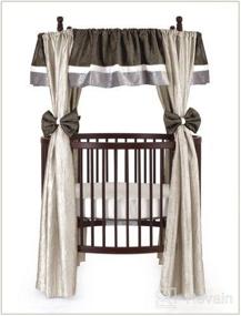 img 2 attached to 🐊 Baby Doll Bedding Crocodile Round Crib Curtain Set - Olive, 12-Piece: A Complete Bedding Ensemble for Your Little One's Round Crib