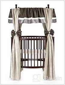 img 1 attached to 🐊 Baby Doll Bedding Crocodile Round Crib Curtain Set - Olive, 12-Piece: A Complete Bedding Ensemble for Your Little One's Round Crib