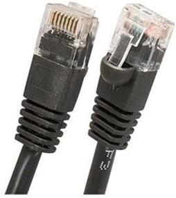 img 2 attached to Быстрая и надежная передача данных: 25-футовый черный соединительный кабель Cat6 Ethernet от IMBAPrice