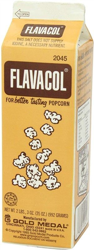 flavacol popcorn season salt carton 로고