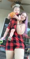 img 1 attached to 👩 Sleeveless Plaid Romper Jumpsuit: Mommy and Me Matching One-Piece Outfits for the Perfect Family Ensemble review by Charles Alfian