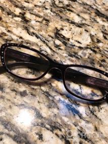 img 5 attached to Стильные очки для чтения "кошачий глаз" со стразами в двухцветных тонах - доступны в нескольких увеличениях!