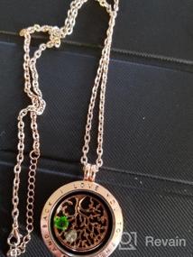 img 7 attached to Cloris Tautou Tree of Life Necklace with Engraved Message and 24 Birthstones: Express Love with Elegance