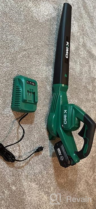 img 1 attached to Powerful Cordless Leaf Blower For A Clean And Tidy Yard - 170 MPH 200 CFM Battery-Operated Blower With 4.0Ah Battery And Charger review by Tim Morrison
