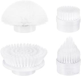 img 4 attached to 🧽 Eletalker Brush Heads - Pack of 4 Replacement Brush Heads for Electric Spin Scrubber: Cordless Cleaning Brush for Bathroom Glass, Bathtub, and Sink