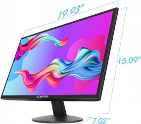 img 1 attached to 🖥️ Sceptre E225W-FPT Monitor - 1920X1080P, 75Hz, Tilt Adjustment, Adaptive Sync, Blue Light Filter, Flicker-Free, IPS