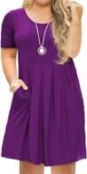 👗 tralilbee women's sleeve pleated pockets clothing and dresses logo