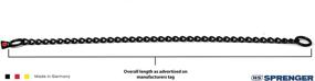 img 3 attached to 🐕 Herm Sprenger Black Stainless Steel Choke Dog Training Collar: Easy Control Show Chain for Small Medium Large Dogs - Includes Training Clicker and No-Pull Slip Chain - Made in Germany 3mm 60in (24cm)