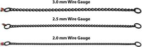 img 1 attached to 🐕 Herm Sprenger Black Stainless Steel Choke Dog Training Collar: Easy Control Show Chain for Small Medium Large Dogs - Includes Training Clicker and No-Pull Slip Chain - Made in Germany 3mm 60in (24cm)