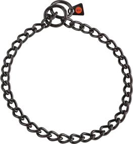 img 4 attached to 🐕 Herm Sprenger Black Stainless Steel Choke Dog Training Collar: Easy Control Show Chain for Small Medium Large Dogs - Includes Training Clicker and No-Pull Slip Chain - Made in Germany 3mm 60in (24cm)