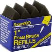 get your painting job done with foampro 671-04's 1 inch foam paint brush refills logo