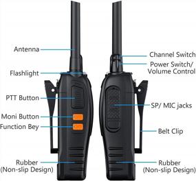 img 2 attached to ESynic 5Pcs Rechargeable Walkie Talkies With Earpieces Long Range Two-Way Radios 16 Channel USB Cable Charging Handheld Transceiver Flashlight For Adults Kids Outdoor