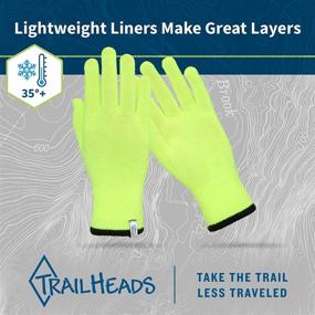 img 1 attached to Winter Liners for TrailHeads Light Gloves