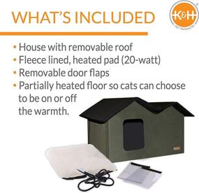 img 2 attached to 🐱 K&amp;H Pet Products Outdoor Multi-Kitty House Shelter with Heating Option