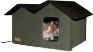 🐱 k&amp;h pet products outdoor multi-kitty house shelter with heating option logo