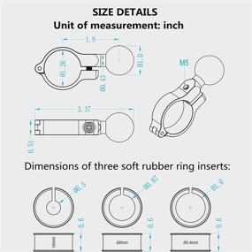 img 1 attached to BRCOVAN Ball Compatible Inch Motorcycle