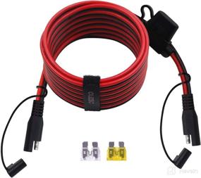 img 4 attached to 🔌 Cuzec 14-Feet/4.27m 14 Gauge SAE to SAE Extension Cable Quick Disconnect Wire Harness with Heavy-Duty SAE Connector - Long and Reliable SAE to SAE Extension Cable