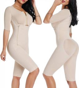 img 3 attached to Одежда обжатия боди длины колена женщин КИВИ РАТА для полного охвата и приглаживания тела