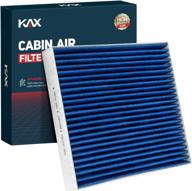 🔳 kax replacement cabin air filter, upgraded activated carbon cf10285 for camry, corolla, highlander, tundra, rav4, 4runner, sienna, rx350 - strong adsorption cabin filter logo