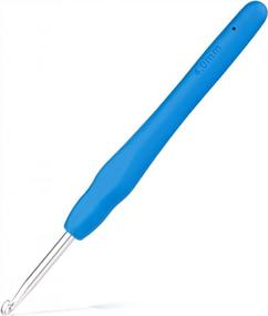 img 4 attached to 4Mm Crochet Hook With Ergonomic Handle For Arthritic Hands - Extra Long Knitting Needles For Beginners & Yarn Crocheting