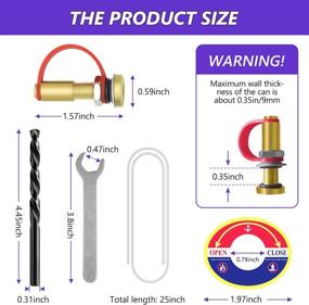 img 2 attached to 🔧 Upgrade Fuel Gas Can Vent Caps, 3 Pack Fuel Gas Tank Vent Kit for Faster Flow - Compatible with Gas Can, Fuel Tank, Water Jug