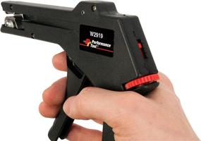 img 2 attached to 🔧 Black Adjustable Cable Tie Gun, Performance Tool W2919