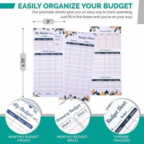 img 1 attached to A6 Budget Binder Inserts: 70 Sheets For 12 Month Tracker & Cash Envelope System - Saveyon
