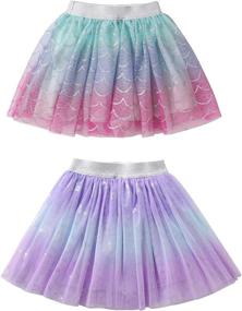 img 4 attached to 👗 DXTON Skirt Toddler Girls Outfits: Quality Girls' Clothing Skirts & Skorts